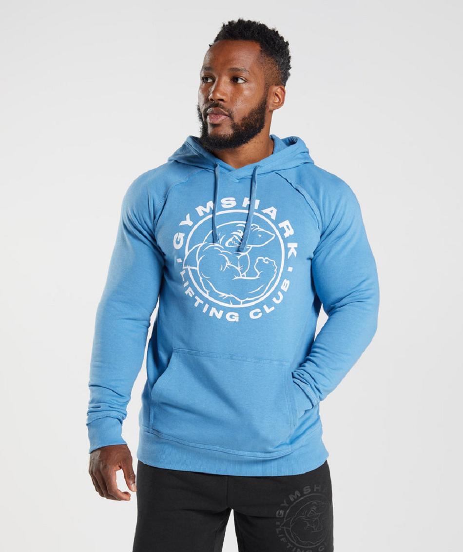 Sudadera Con Capucha Gymshark Legacy Hombre Azules | CO 3626NWY